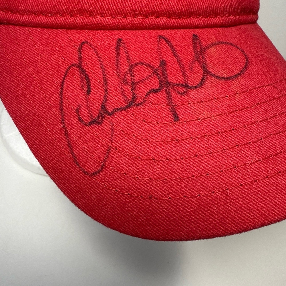 Red Royale Cup Adidas Baseball Cap signed - Picture 6 of 7